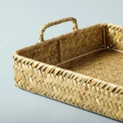 36" Extra-Large Natural Woven Basket Tray - Hearth & Hand™ With Magnolia -Household Promotion Series GUEST 083542f0 e041 4044 94a4 4e728bb306d1