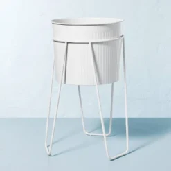 Powder-Coated Metal Planter White - Hearth & Hand™ With Magnolia -Household Promotion Series GUEST 0ef79e31 41bb 41a0 9d3a 3df931a7f5d8