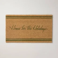 Home For The Holidays Coir Christmas Doormat Tan/Evergreen - Hearth & Hand™ With Magnolia -Household Promotion Series GUEST 13b31cfc 46c8 48a4 aa5b b1d7b81bcdb7