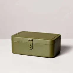 Decorative Metal Storage Box Green - Hearth & Hand™ With Magnolia -Household Promotion Series GUEST 13e14cf7 86df 4e7f 83b8 96fe6613459c