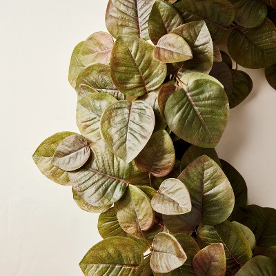 24" Faux Fall Leaf Wreath - Hearth & Hand™ With Magnolia 2 24" Faux Fall Leaf Wreath - Hearth & Hand™ With Magnolia - Image 2