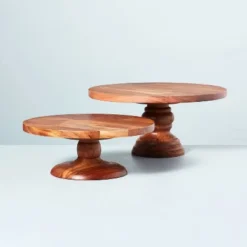 11" Wooden Cake Stand - Hearth & Hand™ With Magnolia -Household Promotion Series GUEST 239e33c4 159a 441c a2c4 38d6fd007af5