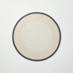 Round Border Stripe Braided Area Rug Neutral - Hearth & Hand™ With Magnolia -Household Promotion Series GUEST 23efbf88 d6a6 44d4 a17e 2a0c02a67837