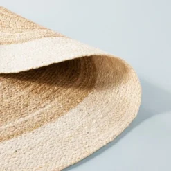 Bordered Color Block Braided Jute Area Rug Cream/Natural - Hearth & Hand™ With Magnolia -Household Promotion Series GUEST 2b59516d d1cd 47b9 9055 17a48d068319