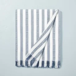Clipped Stripe Dobby Throw Blanket - Hearth & Hand™ With Magnolia -Household Promotion Series GUEST 2d0d653d 2119 4fb5 8cf6 0e8be35fefe1