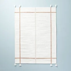 Bold Cross Stripes Tassel Rug Cream/Tan - Hearth & Hand™ With Magnolia 13 Bold Cross Stripes Tassel Rug Cream/Tan - Hearth & Hand™ With Magnolia -Household Promotion Series GUEST 3630ef84 b701 4a81 b546 9f6450d0c0e1