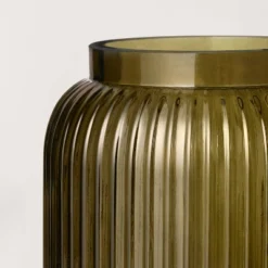 Ribbed Glass Jug Vase Dark Green - Hearth & Hand™ With Magnolia -Household Promotion Series GUEST 3b88faa0 254e 4d08 85ce bee525d3cdd2