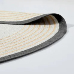 Round Border Stripe Braided Area Rug Neutral - Hearth & Hand™ With Magnolia -Household Promotion Series GUEST 4063a892 83b4 4e70 94ef 3b9cca03ee67