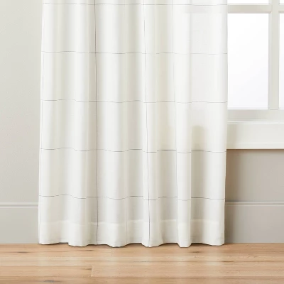 Subtle Grid Lines Curtain Panel - Hearth & Hand™ With Magnolia 4 Subtle Grid Lines Curtain Panel - Hearth & Hand™ With Magnolia - Image 4