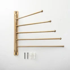 Brushed Metal Swivel Coat Rack Brass Finish - Hearth & Hand™ With Magnolia -Household Promotion Series GUEST 479d790c 0ace 4cec a0c2 659e9a40d021