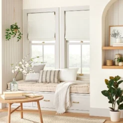 Cordless Blackout Roman Window Shade With Valance - Hearth & Hand™ With Magnolia