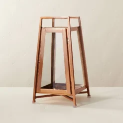 Raised Metal & Glass Pillar Candle Lantern Copper - Hearth & Hand™ With Magnolia 9 Raised Metal & Glass Pillar Candle Lantern Copper - Hearth & Hand™ With Magnolia -Household Promotion Series GUEST 6539ef87 2624 49f6 ba33 026e18d1ec9e