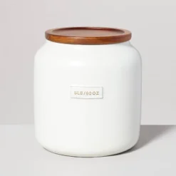 Dry Goods Stoneware Canister With Wood Lid Cream/Brown - Hearth & Hand™ With Magnolia 11 Dry Goods Stoneware Canister With Wood Lid Cream/Brown - Hearth & Hand™ With Magnolia -Household Promotion Series GUEST 69719d52 15f0 4519 8406 500a18f94cb3