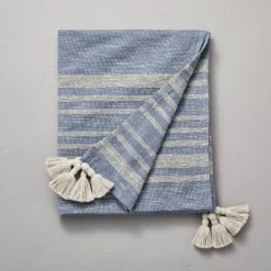 Heathered Stripe Tasseled Woven Throw Blanket - Hearth & Hand™ With Magnolia 6 Heathered Stripe Tasseled Woven Throw Blanket - Hearth & Hand™ With Magnolia -Household Promotion Series GUEST 7875158e b8bb 4d10 98bc dd0b4288eb91