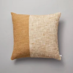 18"x18" Vertical Color Block Square Throw Pillow - Hearth & Hand™ With Magnolia 9 18"x18" Vertical Color Block Square Throw Pillow - Hearth & Hand™ With Magnolia -Household Promotion Series GUEST 8eec7d6e 5023 4623 8012 6a328076f495