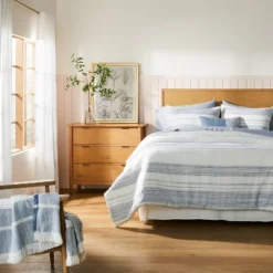 Dimensional Stripe Dobby Throw Blanket - Hearth & Hand™ With Magnolia