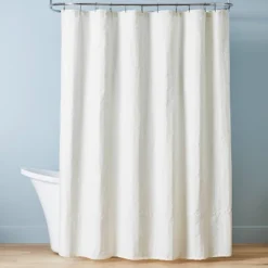 Crinkle Stripe Woven Shower Curtain - Hearth & Hand™ With Magnolia -Household Promotion Series GUEST a4db4300 5a76 4a9f 9868 e69b64040512