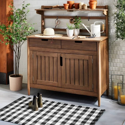 Textured Gingham Indoor/Outdoor Woven Area Rug Dark Gray/Cream - Hearth & Hand™ With Magnolia 1 Textured Gingham Indoor/Outdoor Woven Area Rug Dark Gray/Cream - Hearth & Hand™ With Magnolia