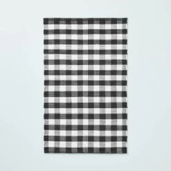Textured Gingham Indoor/Outdoor Woven Area Rug Dark Gray/Cream - Hearth & Hand™ With Magnolia 8 Textured Gingham Indoor/Outdoor Woven Area Rug Dark Gray/Cream - Hearth & Hand™ With Magnolia -Household Promotion Series GUEST c05f3439 a175 48da b02f 71e3468b8cdf