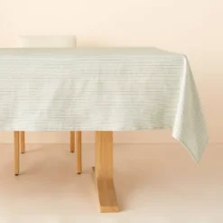 Textured Stripe Rectangular Woven Tablecloth Sage Green - Hearth & Hand™ With Magnolia 5 Textured Stripe Rectangular Woven Tablecloth Sage Green - Hearth & Hand™ With Magnolia -Household Promotion Series GUEST c3a01842 e96b 47be ad99 0a36d4393dc6