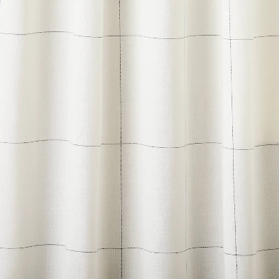 Subtle Grid Lines Curtain Panel - Hearth & Hand™ With Magnolia 1 Subtle Grid Lines Curtain Panel - Hearth & Hand™ With Magnolia