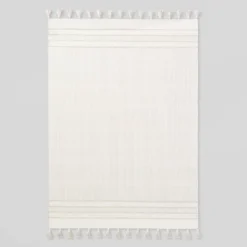 Texture Border Stripe Rug Cream/Silver Gray - Hearth & Hand™ With Magnolia -Household Promotion Series GUEST cf0cedf2 0691 4a09 aff5 bb4da7ae4262