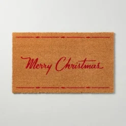Merry Christmas Coir Doormat Tan/Red - Hearth & Hand™ With Magnolia 6 Merry Christmas Coir Doormat Tan/Red - Hearth & Hand™ With Magnolia -Household Promotion Series GUEST cff9aae3 34b2 4a2b 937a 28c875ecea82
