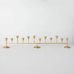 Antiqued Metal Taper Candelabra Brass Finish - Hearth & Hand™ With Magnolia 9 Antiqued Metal Taper Candelabra Brass Finish - Hearth & Hand™ With Magnolia -Household Promotion Series GUEST d62a3121 0a9e 4351 ac83 c05923aa585d