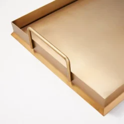 Beveled 12" X 16" Metal Decor Tray Brass Finish - Hearth & Hand™ With Magnolia -Household Promotion Series GUEST d65f60f1 7931 46c6 9fde 1ee80041ecb1