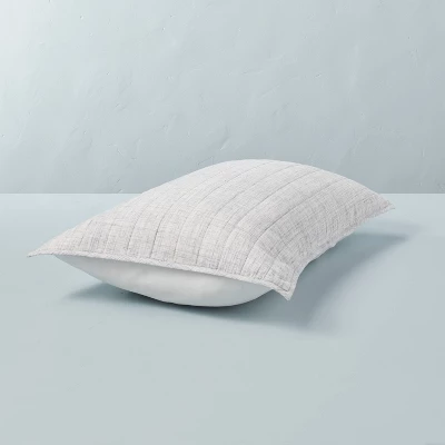 Channel Stitch Heathered Pillow Sham - Hearth & Hand™ With Magnolia 3 Channel Stitch Heathered Pillow Sham - Hearth & Hand™ With Magnolia - Image 3