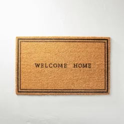 Welcome Home Coir Doormat Tan/Black - Hearth & Hand™ With Magnolia -Household Promotion Series GUEST e0df802f 5d22 49c4 8569 c660416bbdb1