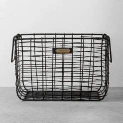 Wire Storage Basket Black - Hearth & Hand With Magnolia -Household Promotion Series GUEST efe86eae 04b3 4a40 b0c6 ffcdb651f04d