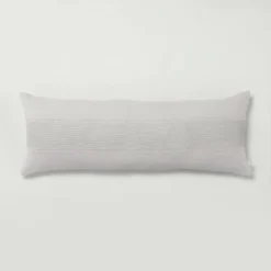 16"x42" Slub Center Stripe Oversized Lumbar Bed Pillow - Hearth & Hand™ With Magnolia 11 16"x42" Slub Center Stripe Oversized Lumbar Bed Pillow - Hearth & Hand™ With Magnolia -Household Promotion Series GUEST f673eb2c 3be0 4877 abf9 662b5b5573ff